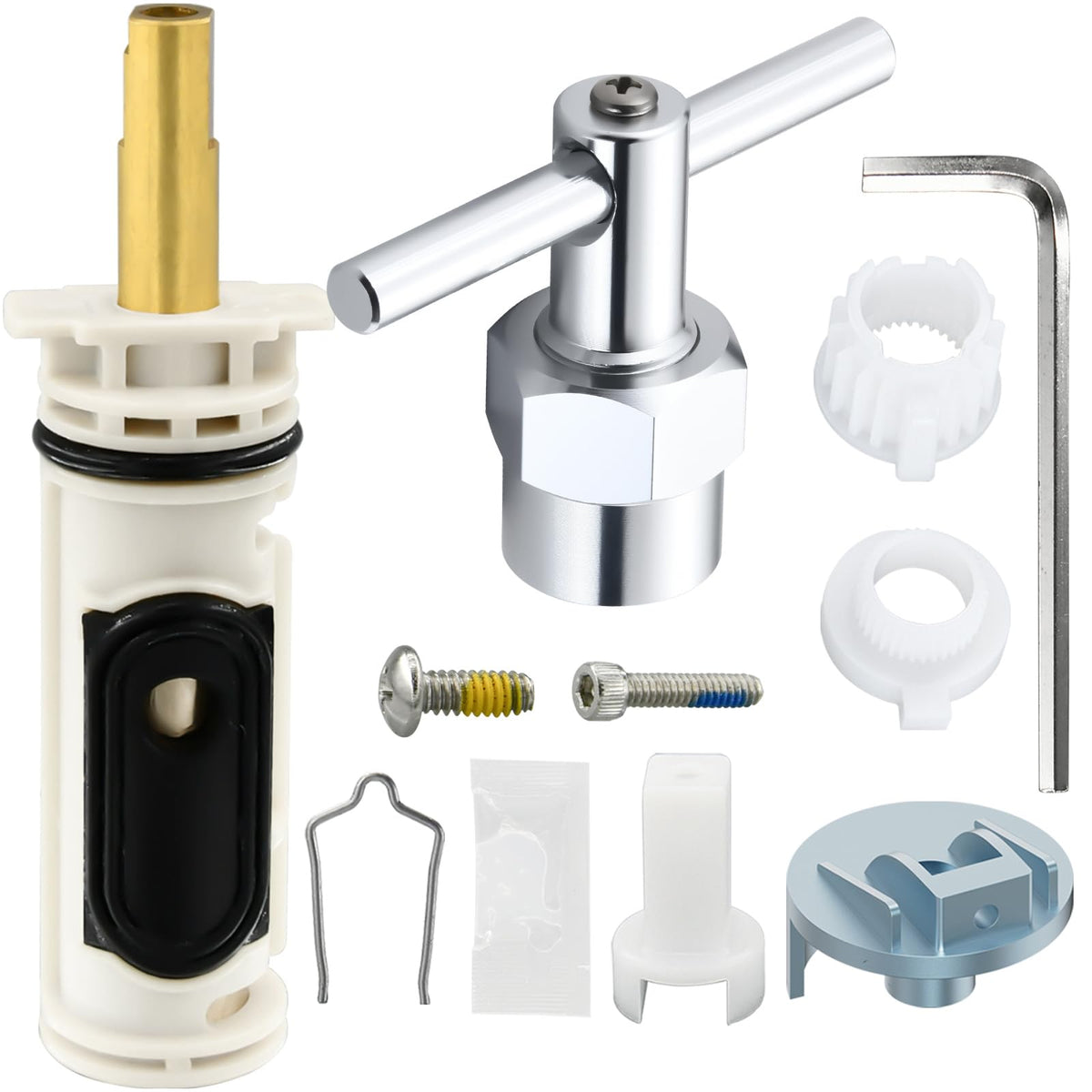 BUWTIQ 1222 replacement cartridge kit: restores steady shower flow for Moen Posi-Temp.
