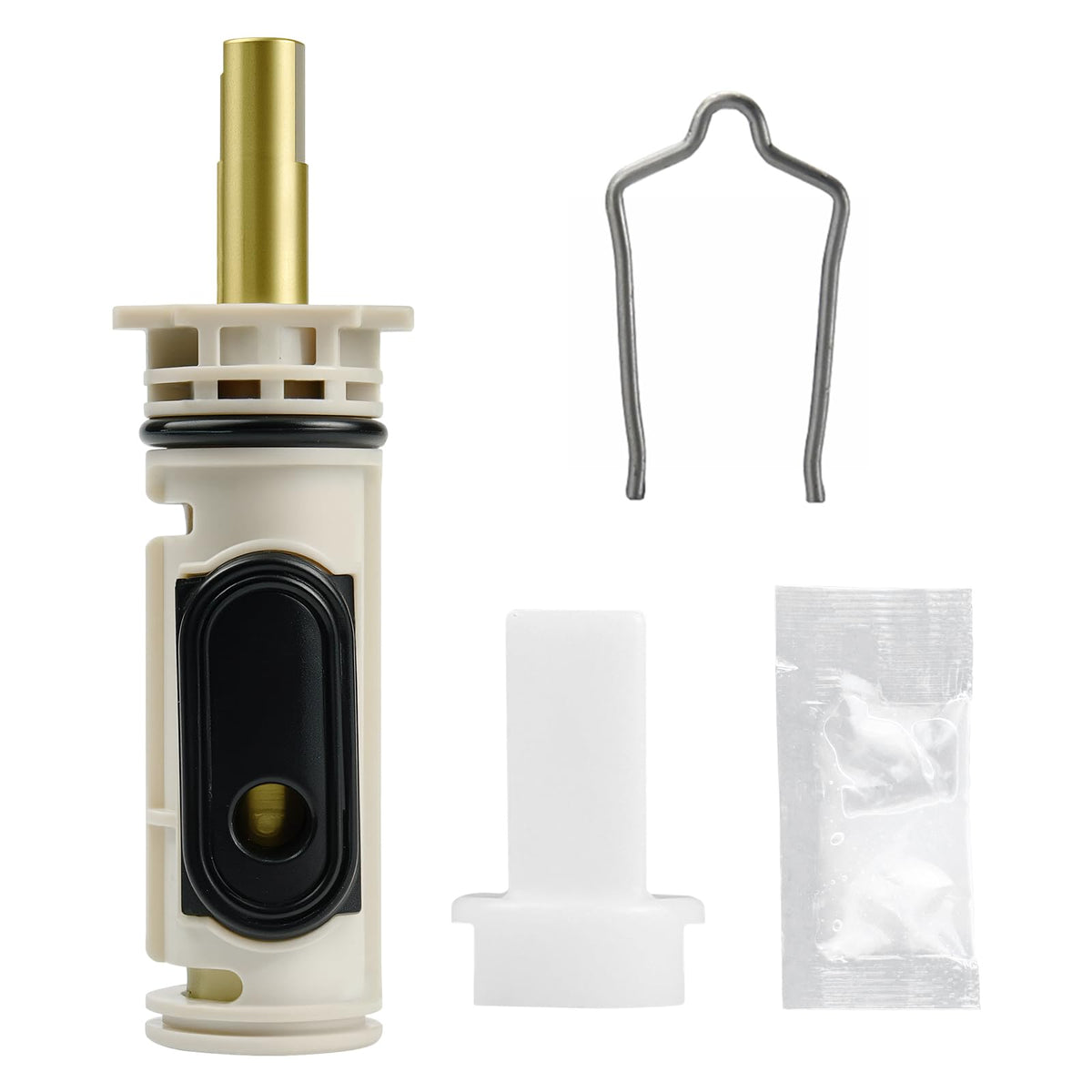 BUWTIQ 1222 replacement cartridge for Moen Posi-Temp: ready for durable, leak-free faucet upgrades.