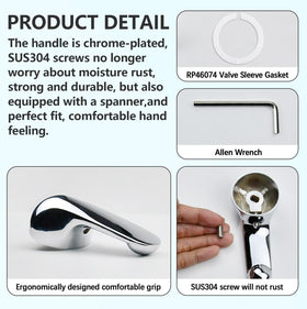 Tool-free installation of BUWTIQ H79 handle for Delta faucet.