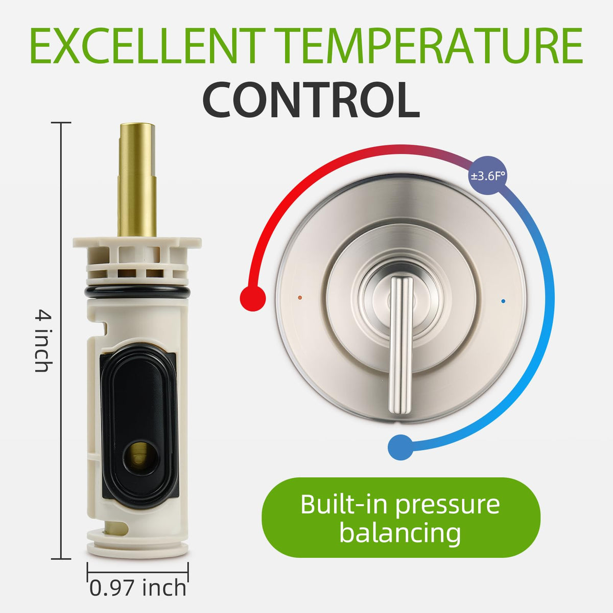 BUWTIQ packaging visual: includes 1222 cartridge, lubricant, and retaining clip for complete replacement kit.