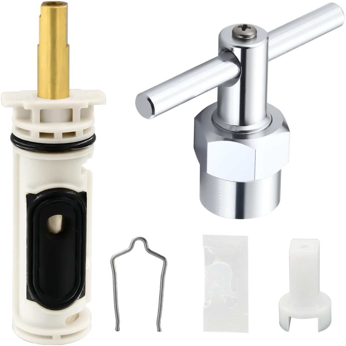 BUWTIQ 1222 cartridge angle view shows durable brass core for reliable performance