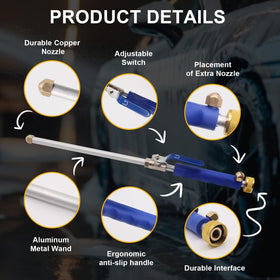 BUXUNA aluminum alloy body offers rust resistance and durability outdoors