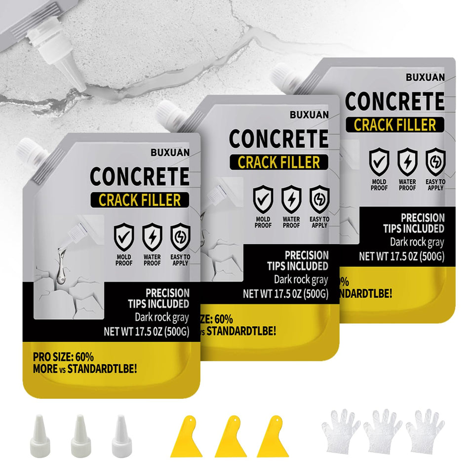 BUXUNA concrete crack filler tube with precision tip for clean cracks