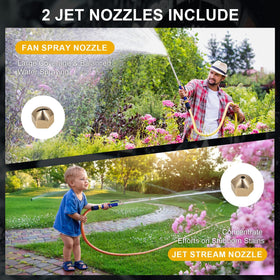 BUXUNA fan spray nozzle wide-area rinse for patios and windows
