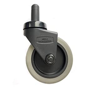 Buy Casters 3-inch wheels close-up showing non-marking, quiet rolling.