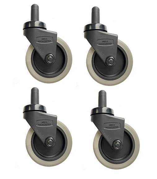 Buy Casters replacement casters 3-inch side view for smooth mop bucket mobility.