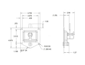 Buyers Products L8815 lock with keys ready for secure tool box access.