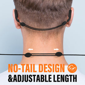 Buyisgle no-tail adjustable eyewear strap for comfortable all-day wear