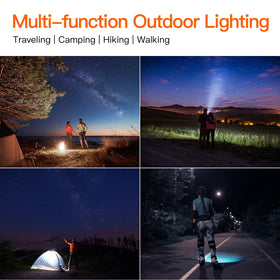 BUYSIGHT Rechargeable Spotlight 9000mAh battery provides extended outdoor runtime