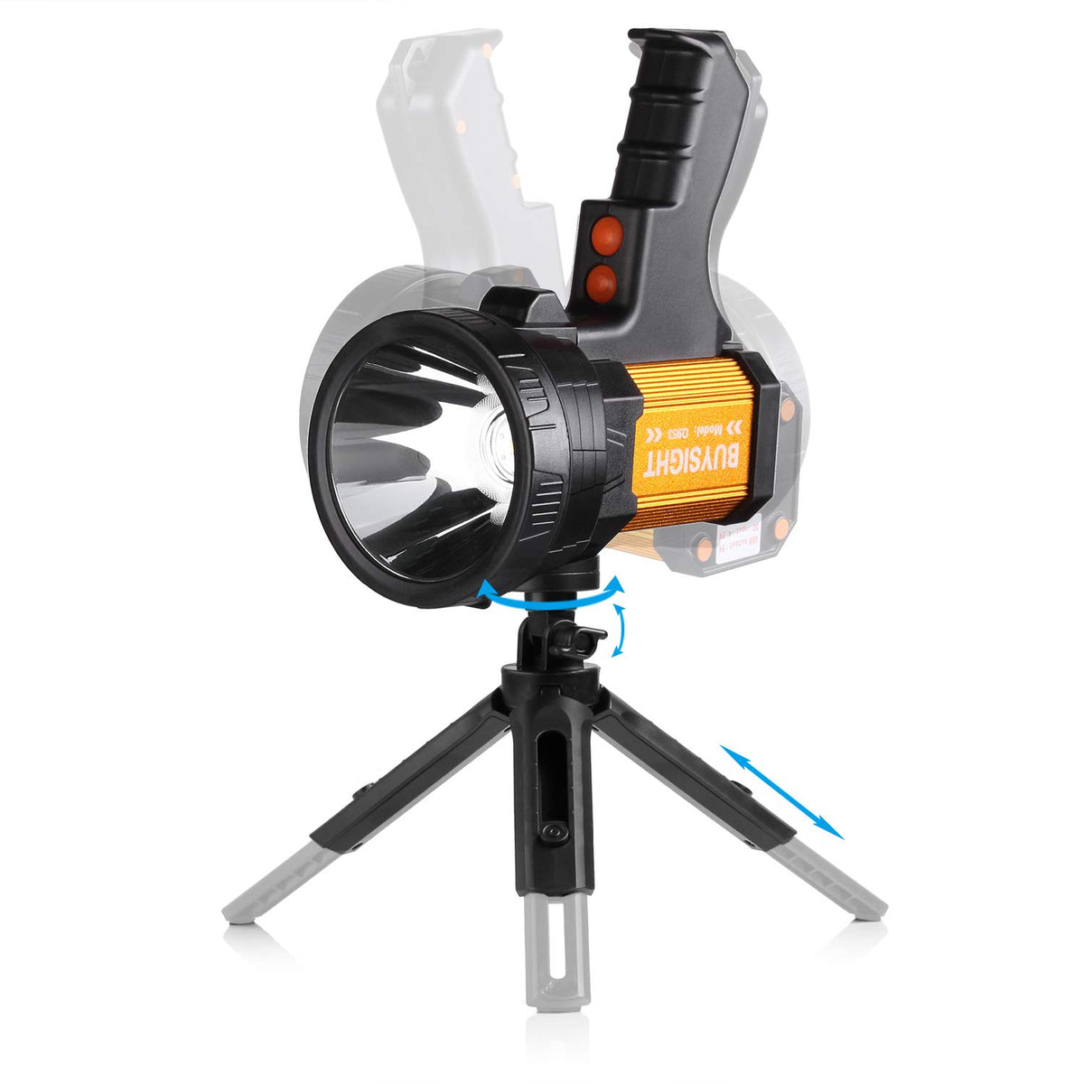 BUYSIGHT spotlight handheld with bracket for hands-free use