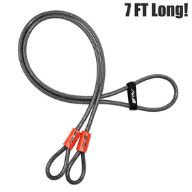 BV 10mm braided steel cable shows robust construction for outdoor security.