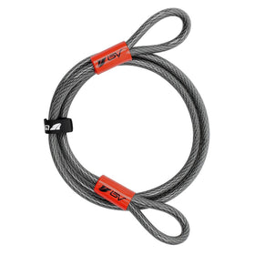 BV 7ft security cable with loops for bikes and gates, weatherproof and versatile.
