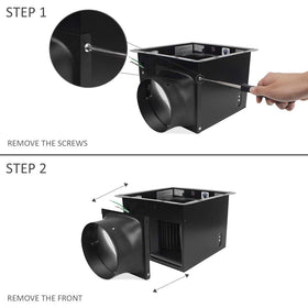 BV energy-saving design helps vent moisture while lowering power use.