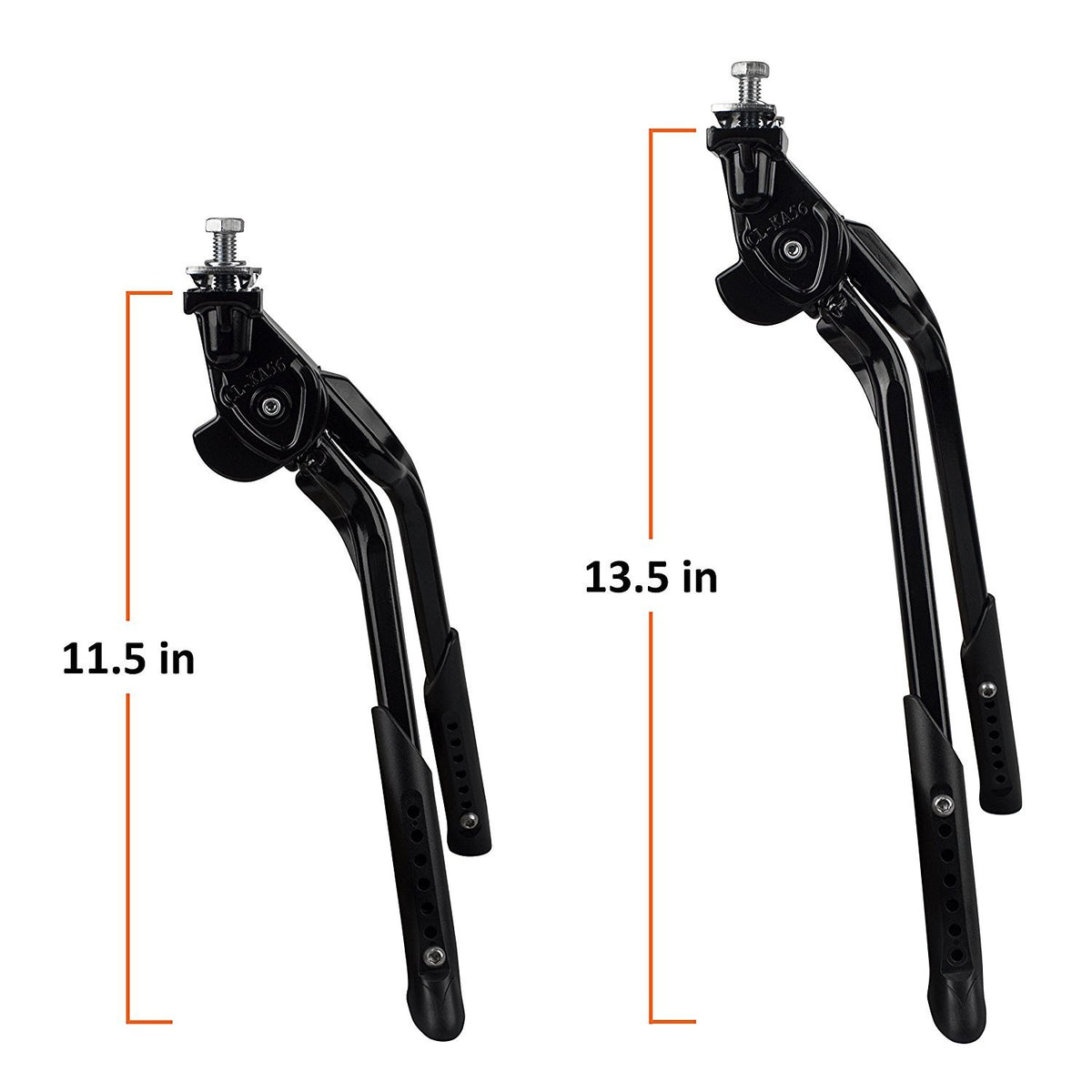 BV bike stand installation close-up with mounting hardware ready for 24-28 inch bikes