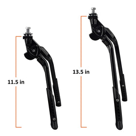 BV bike stand installation close-up with mounting hardware ready for 24-28 inch bikes