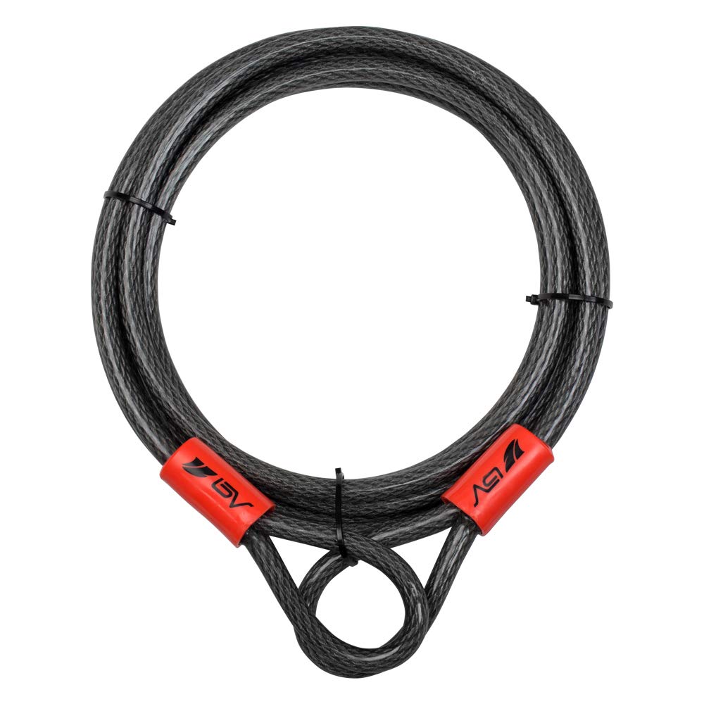 BV Heavy-Duty 15FT Security Cable with Loops, durable loops for versatile locking