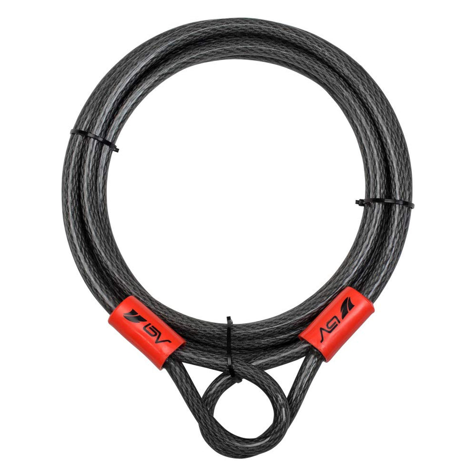 BV Heavy-Duty 15FT Security Cable with Loops, durable loops for versatile locking