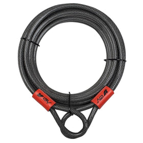 BV Heavy-Duty 30ft security cable close-up of vinyl coating for rust resistance
