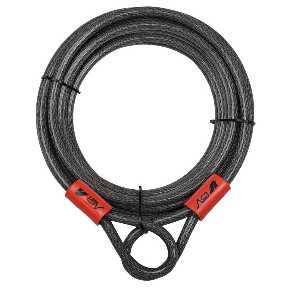 BV Heavy-Duty 30ft security cable close-up of vinyl coating for rust resistance