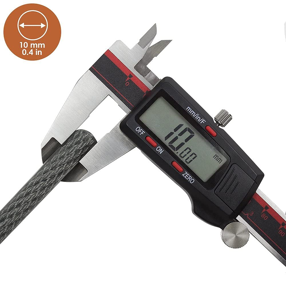 BV flexible yet sturdy cable, easy to carry for security on the go.