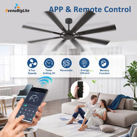BvenuBigLite quiet DC motor operates quietly for peaceful spaces.