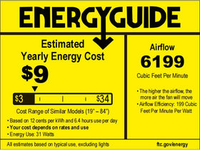 BvenuBigLite eight blades deliver broad airflow coverage in one unit.