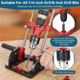 V-shaped top aids depth control during deeper drilling tasks