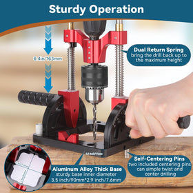 Video-guided setup shows quick, smooth alignment and use