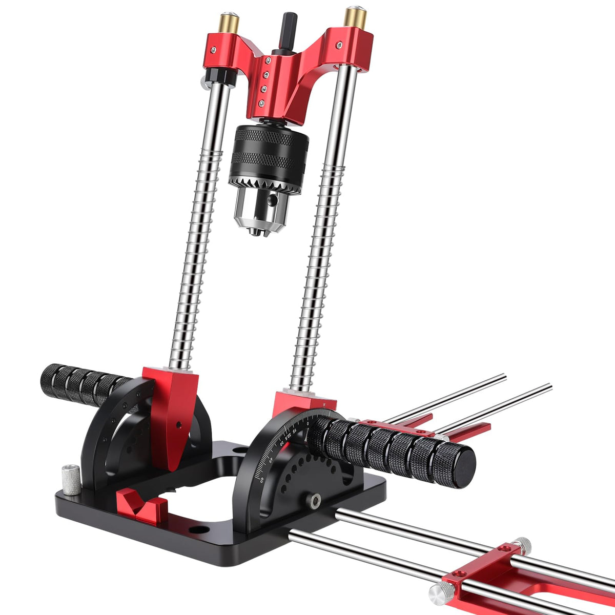Bvomheez multi-angle drill guide with angle scale enables precise holes in woodworking