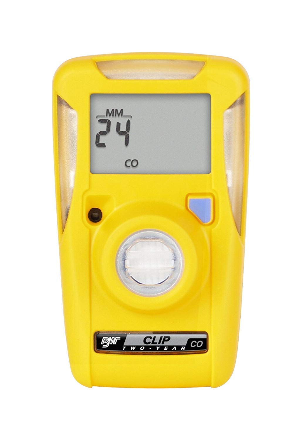 BW Technologies BWC2-M BW Clip CO Monitor front view for reliable gas monitoring on the go.