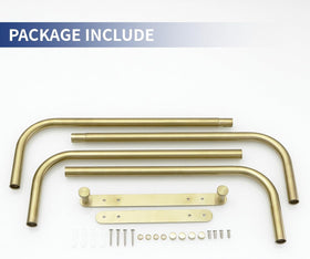 BWE premium brushed gold finish maintains luxury look in bathroom
