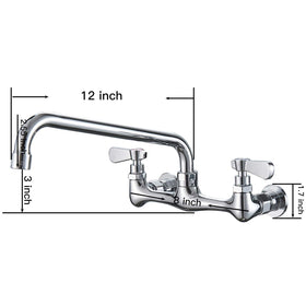 BWE dual-lever handles provide precise hot and cold control during chores.