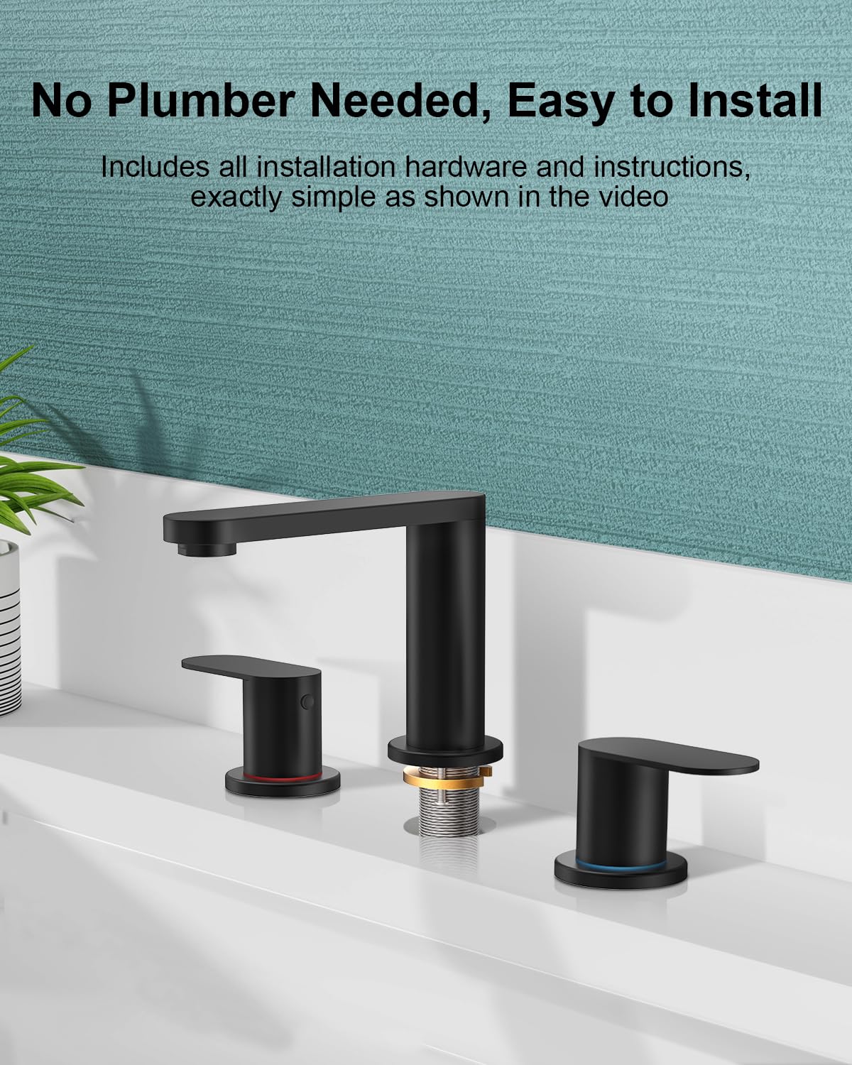 BWE stainless steel matte black finish resists wear