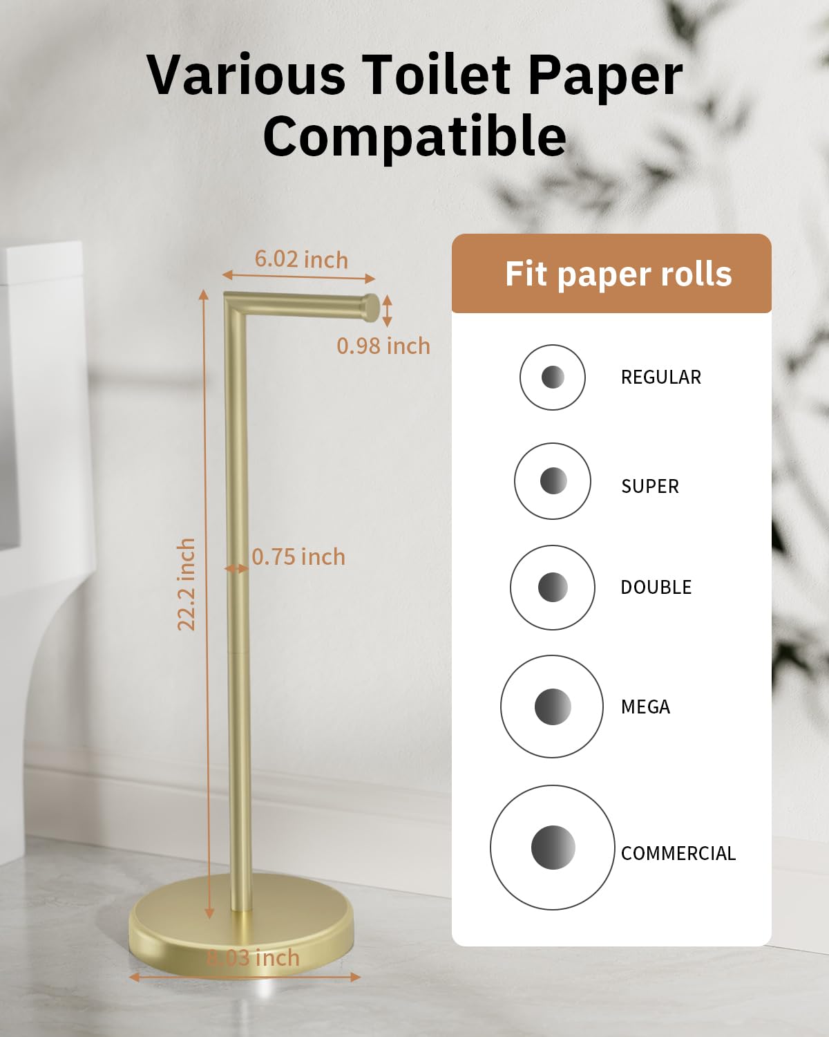 BWE SUS304 stainless steel construction ensures corrosion resistance in damp bathrooms.