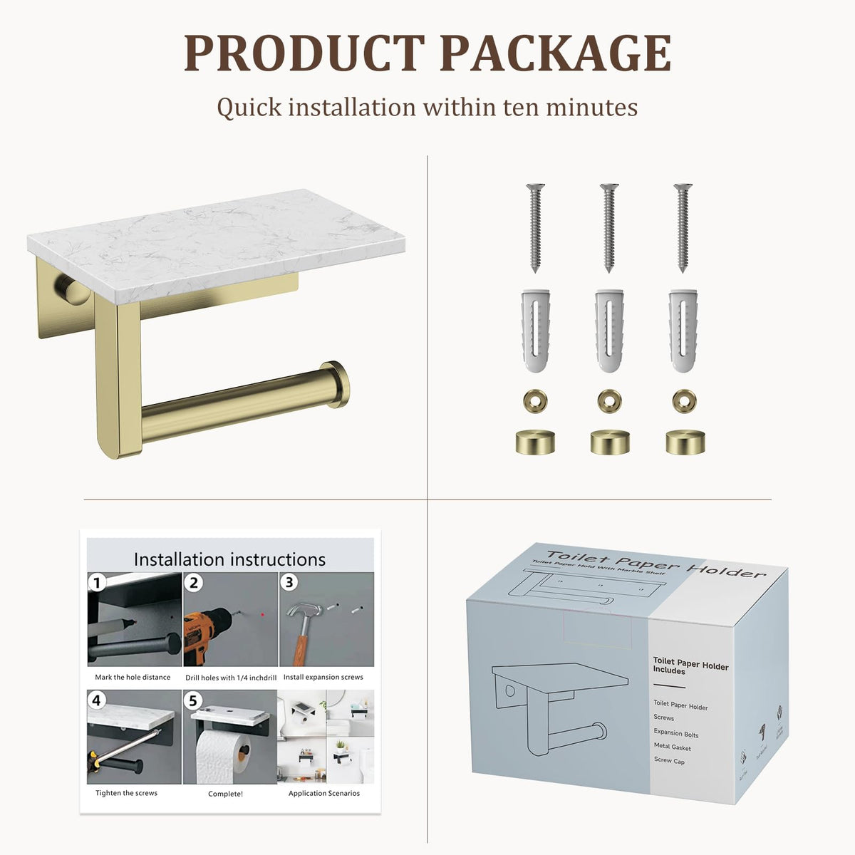 BWE compact fixture fits small bathrooms with 6.7 by 3.9 by 2.4 inch profile.