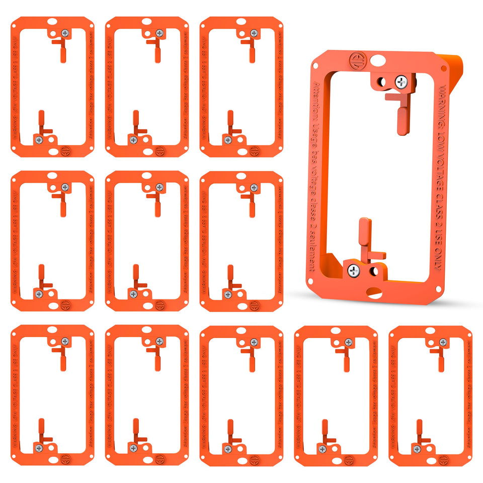 BWP low-voltage bracket side profile for flush installation