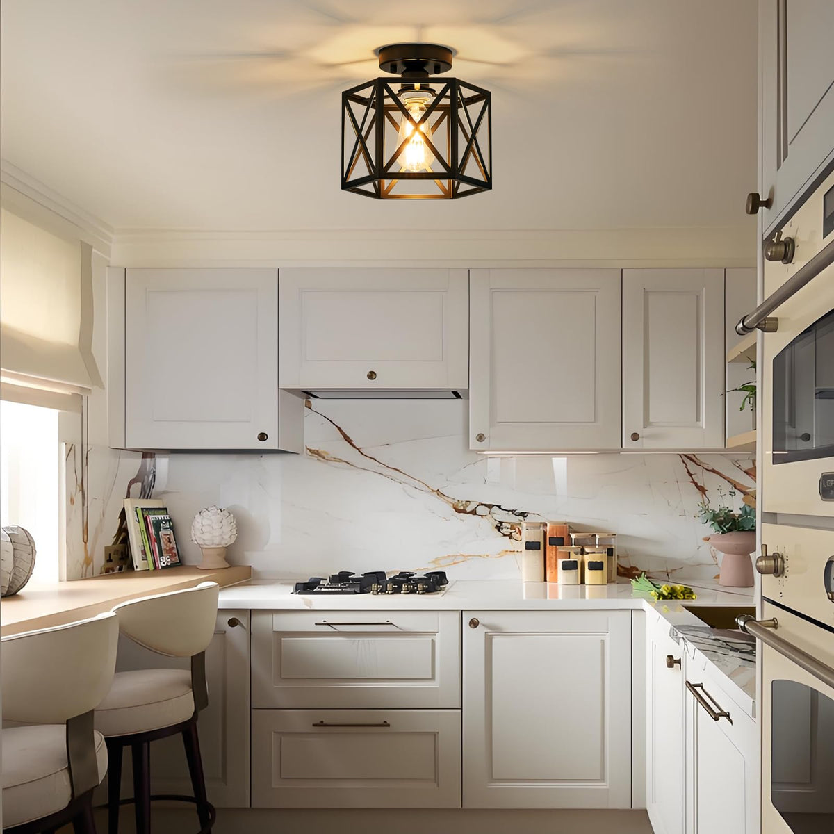 Bwxcie nine-point-five-inch fixture sized for compact spaces like hallways