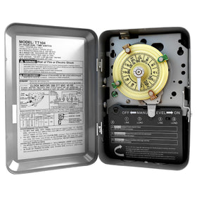 Bxmgr T104 mechanical timer dial 24h for precise daily scheduling of pumps and lights.
