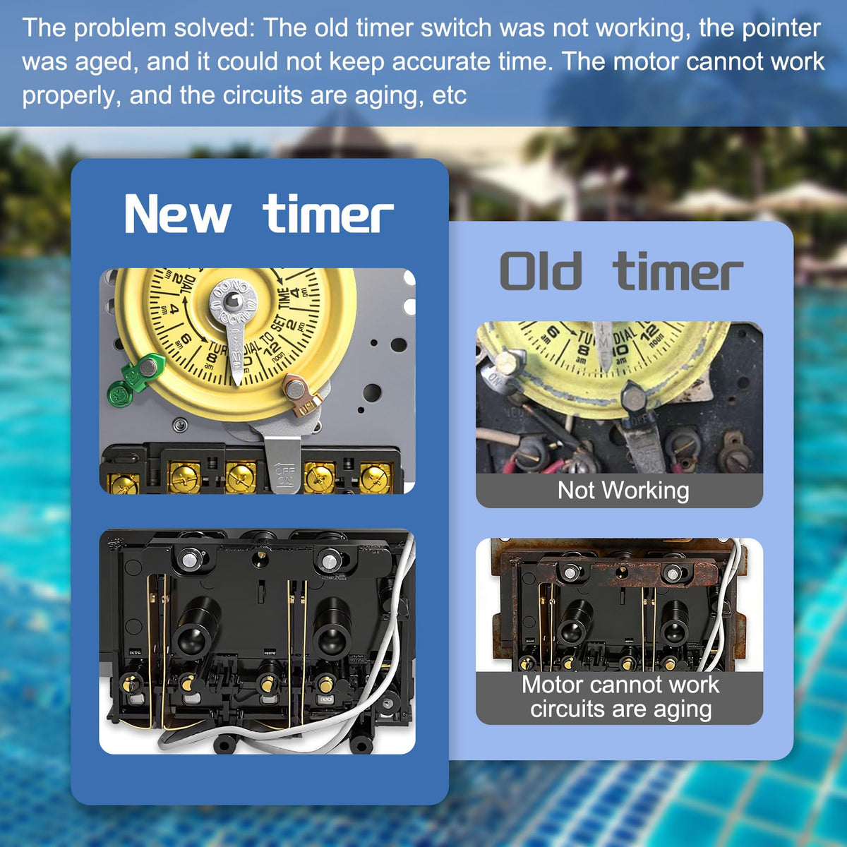 Bxmgr T104M 15-minute interval dial marks improve precise scheduling.