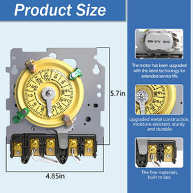 Bxmgr T104M dual-circuit DPST switch enables flexible control of loads.