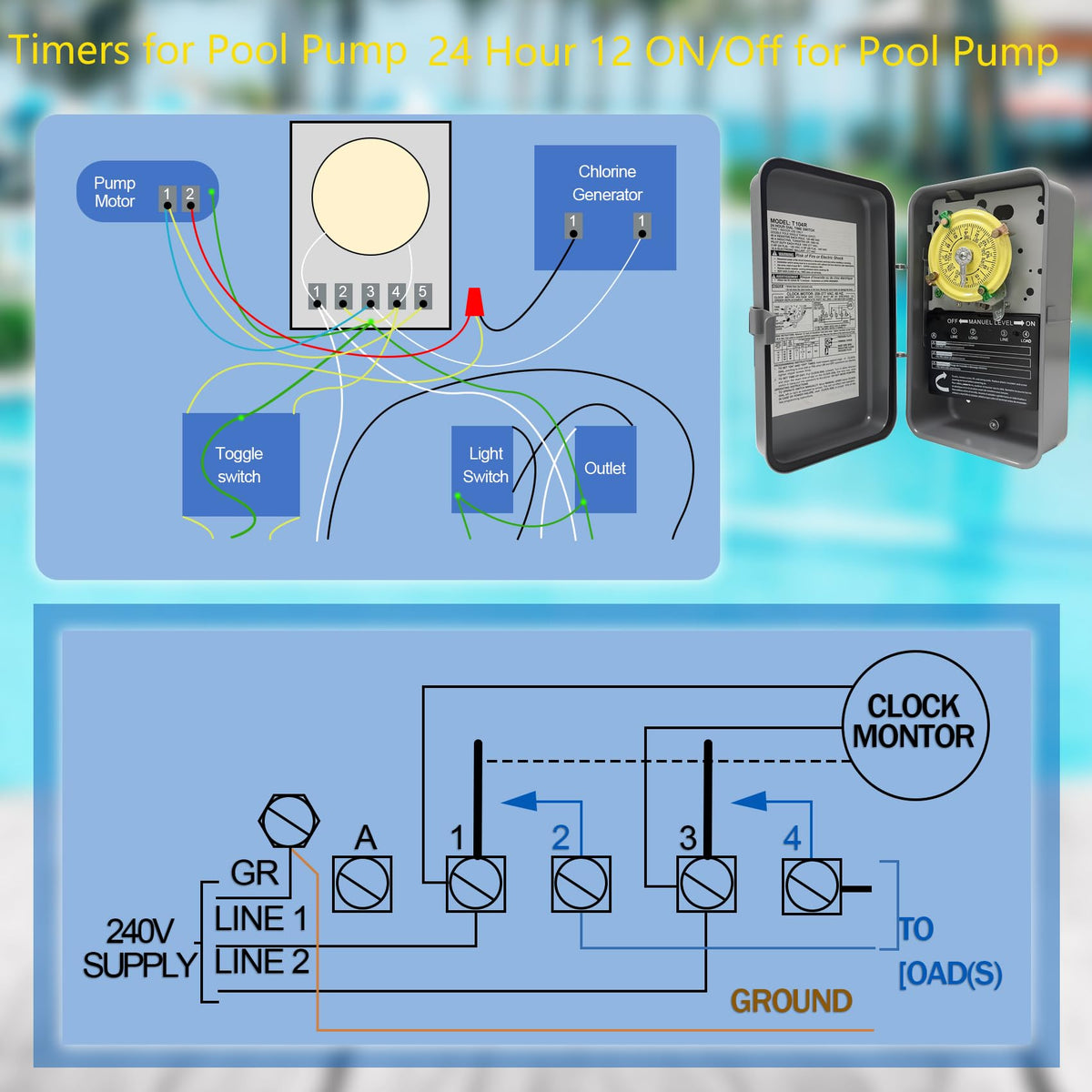 Bxmgr T104R 24 hour dial supports up to 12 cycles per day