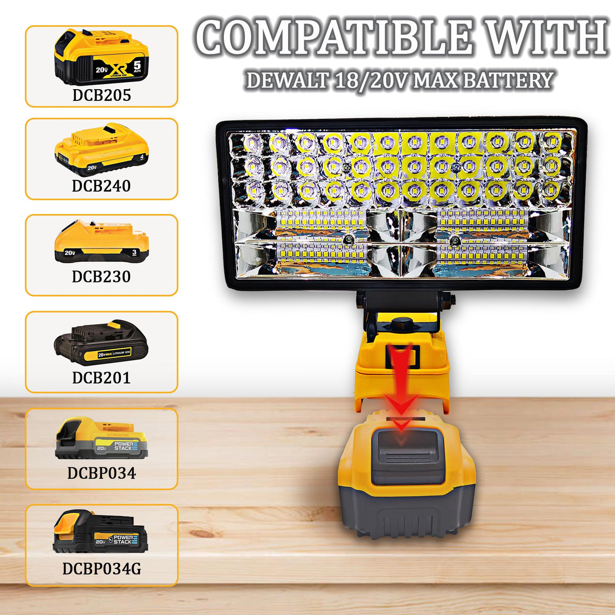 Byczone cordless LED work light with aluminum shell showing rugged durability