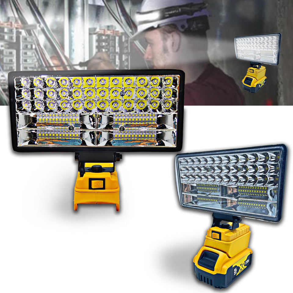 Byczone cordless LED work light front view for compact workshop use