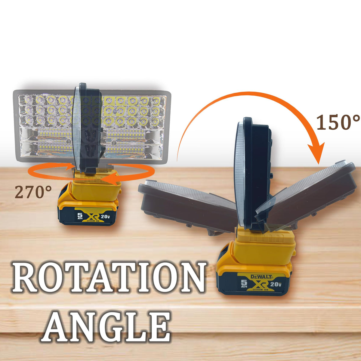Byczone cordless LED work light outdoors ready for camping or emergencies