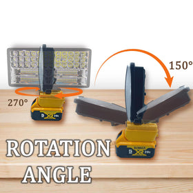 Byczone cordless LED work light outdoors ready for camping or emergencies