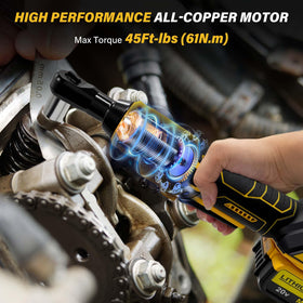 Byczone high-torque motor delivers 45 ft-lbs for automotive tasks.
