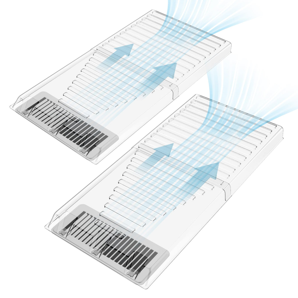 BYEWIRE air vent extender under furniture improves airflow for even temperatures.