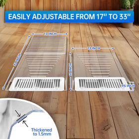 BYEWIRE extendable vent extender reaching 17 to 33 inches in length