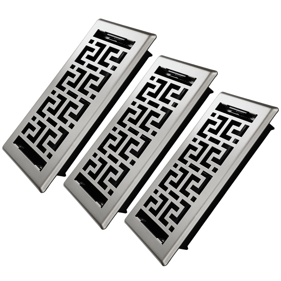 BYEWIRE floor register 4x10-inch assembly enables quick tool-free installation.