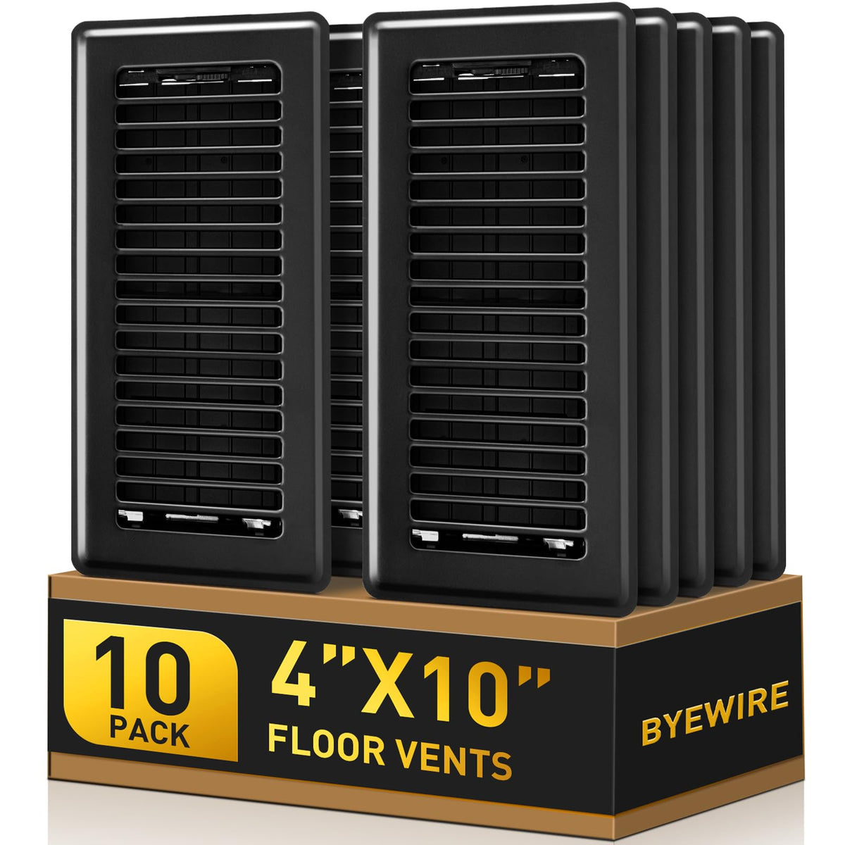 BYEWIRE floor-register heavy-duty-steel with durable construction for reliable ventilation.